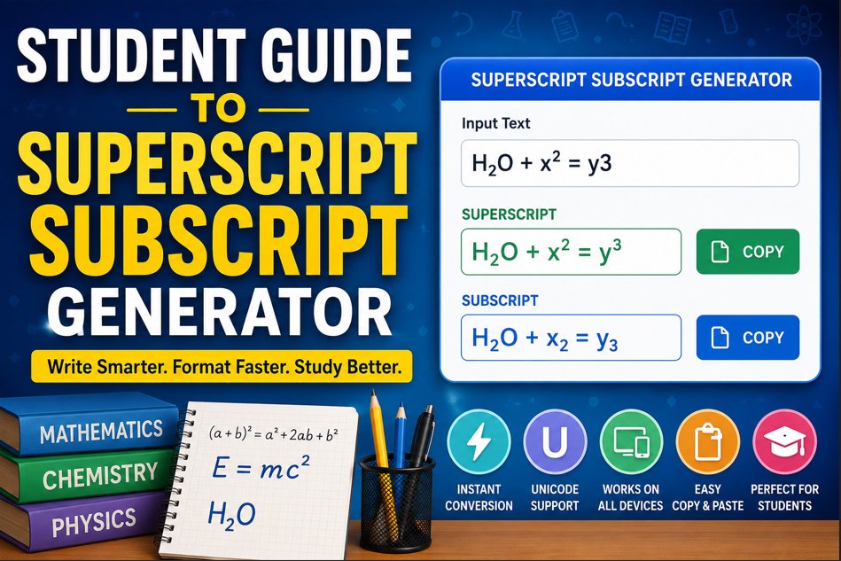 superscript subscript generators
