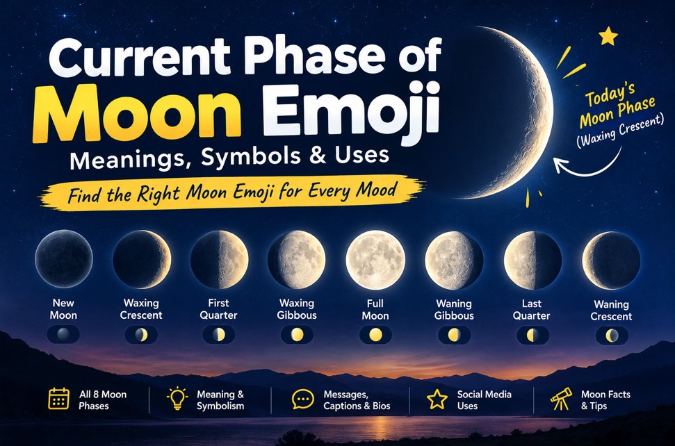current phase of moon emoji